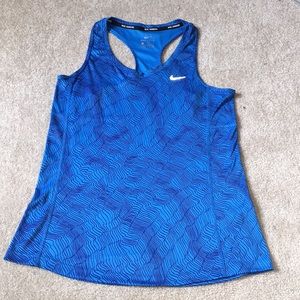 Blue Navy NIKE Running Athletic Tank Top